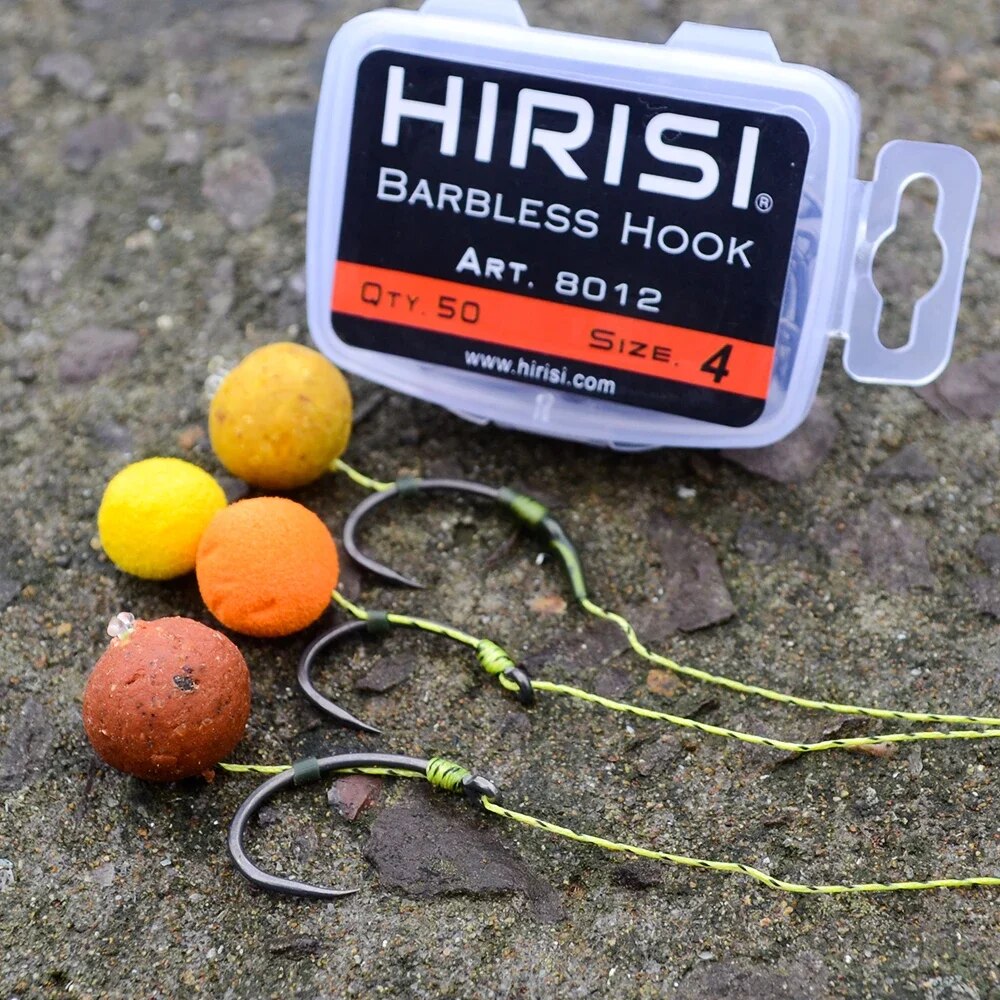 Fishing Hook Barbless - Hirisi 50 szt. haczyków bez zadziorków