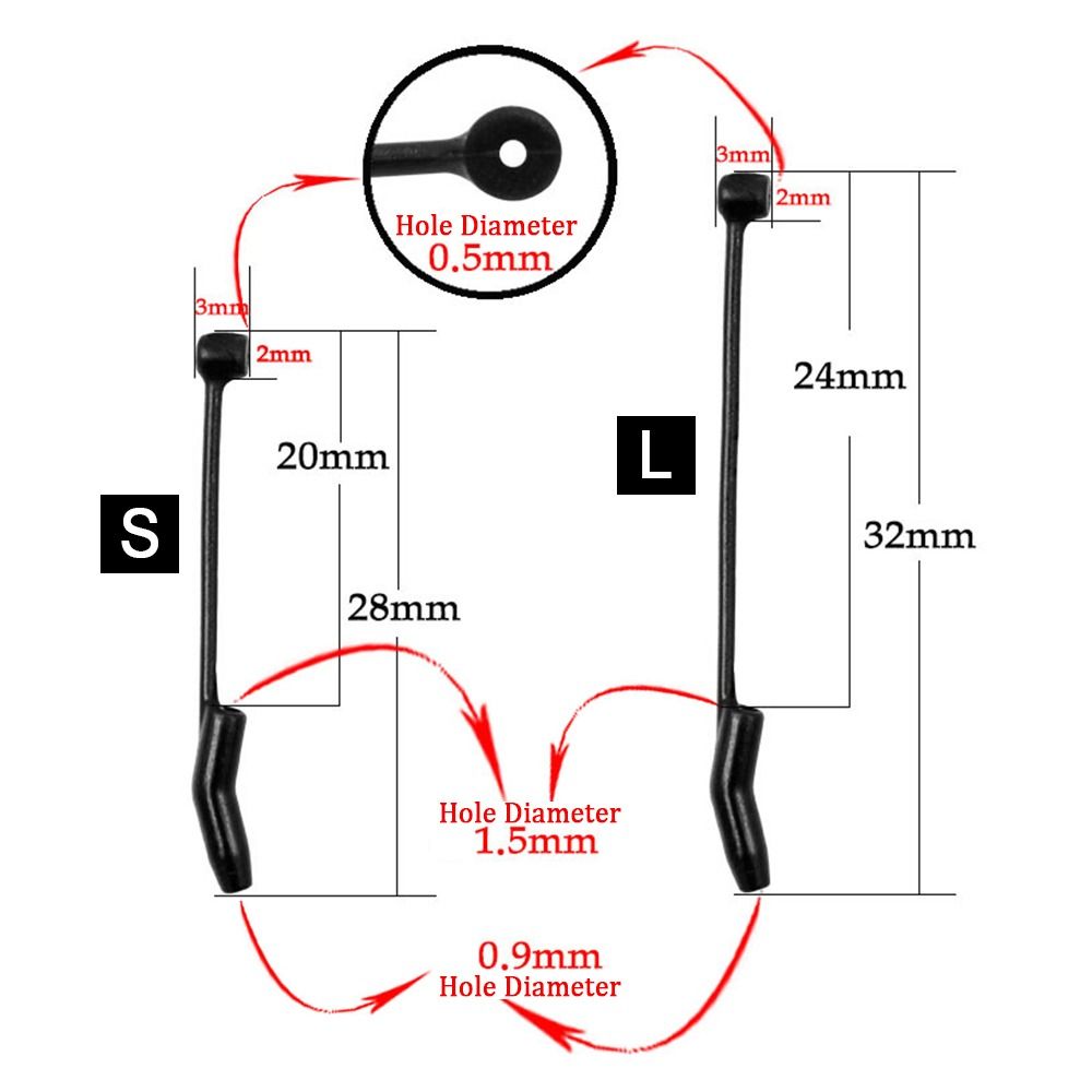 10 SZT. 26mm/32mm/36mm Gumowe  – Fishing Hook Stainless Steel recenzja i cena
